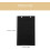 Organizer da appendere in feltro nero con design elegante per gioielli e accessori leggeri per la casa. 2