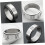1pc Creative Man Ring Elegant Titanium Steel Finger Accessory with Rotating Dice 3