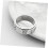 1pc Creative Man Ring Elegant Titanium Steel Finger Accessory with Rotating Dice 8