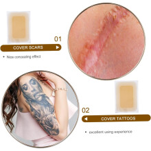 Ärr Concealer Patch Vattentät Hud Tatuering Cover Up Klistermärke Hudfärgade Ärr Sheets för Kropp Arm Benskydd
