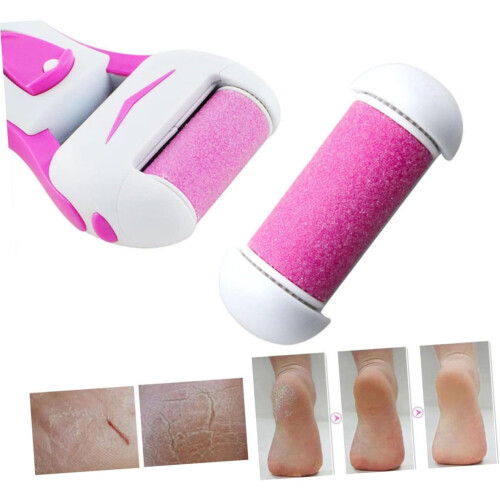 Replacement Roller for Foot Care Device Abs Plastic Foot Grinding Tool Roller Heads 2