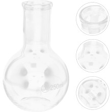 Matraz de vidrio para laboratorio y experimentos científicos. Capacidad adecuada para uso en laboratorios de química.