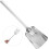 Thick Cast Iron Stove Shovel with Long Handle, Small White Iron Coal Ash Shovel 8