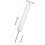 Cotton Flute Cleaner Brush Twisted Wire Brush with Loop Handle Practical Lightweight White Cleaning Head 2