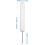 Cotton Flute Cleaner Brush Twisted Wire Brush with Loop Handle Practical Lightweight White Cleaning Head 7