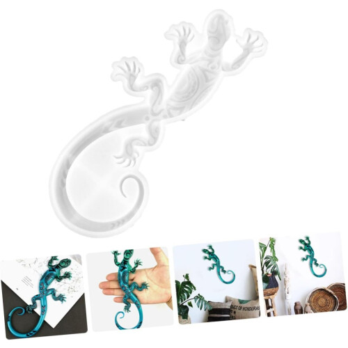 3D καλούπι σιλικόνης Gecko για διακόσμηση τοίχου DIY, καλούπι χύτευσης σε σχήμα Gecko 1