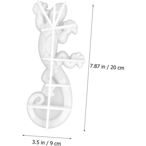 3D καλούπι σιλικόνης Gecko για διακόσμηση τοίχου DIY, καλούπι χύτευσης σε σχήμα Gecko 2