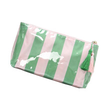 Oversized reiscosmetica-organizer met dubbele kleur-groen roze