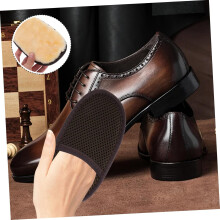 Luva de polimento de sapatos Escova de cabelo de cavalo Lana de cordeiro de imitação macia para sapatos de couro Luva do kit de limpeza do carro