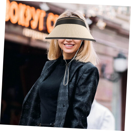 Summer Folding Beach Hat Wide Brim Lightweight Woven Design 2