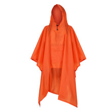 Regenponcho mit Kapuze und Tasche – orange, 210  140 cm