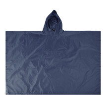Modell 210 140 cm Kapuzen-Regenponcho 270 g, Blau