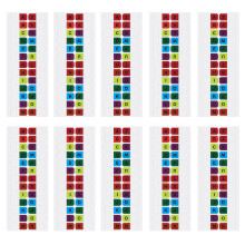 10 Sheets Multipurpose Sticky Index Tabs-Colored letters