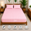 (Pink, King:152 X 200 CM.) Stripe Fitted Bed Sheets Hotel Quality Extra Deep 40 CM Fitted Sheet 1