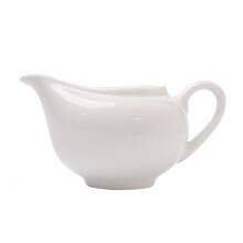 Saucière en porcelaine blanche à long bec (1 pièce)