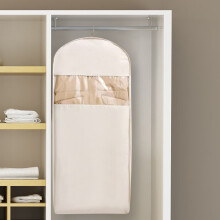 Housse à vêtements suspendue avec fermeture éclair à compression automatique