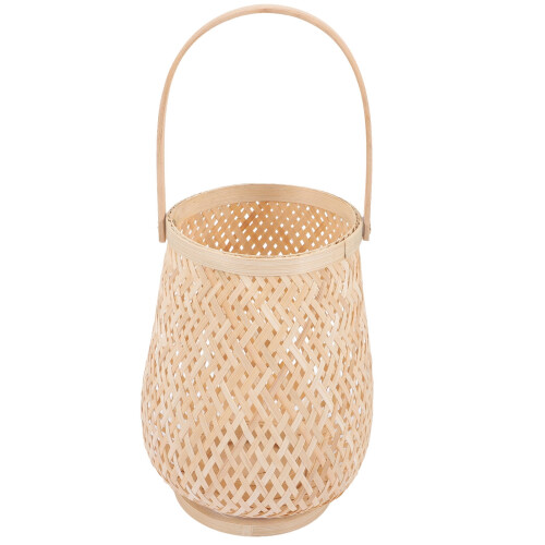 Rustic woven lantern candle holder home decoration