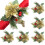 Weihnachtsstern-Serviettenringe, 6er-Set 1