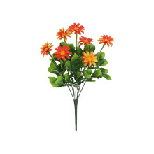 Centre de table d'extérieur artificiel en forme de marguerites sauvages orange