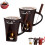 Chocolate Fondue Cup with Fork and Candle 1pc 1