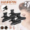 Black Hair Partition Clips & Shower Hooks Set 1