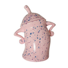 Duży ceramiczny słoik do przechowywania żywności z hermetyczną pokrywką