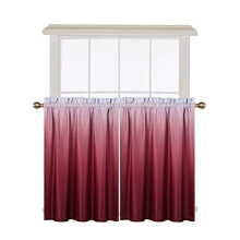 Fensterblende Ombre Verdunkelung Rot 60 x 14 Zoll 1 Paneel