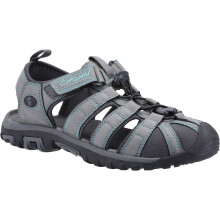 (4 UK, Grey/Turquoise) Cotswold Womens/Ladies Colesbourne Recycled Sandals