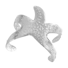 Elegant Adjustable Starfish Bracelet Unique Ocean Theme-Silver