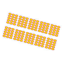 10 Sheets Blank Retail Price Labels Colored Price Label-B