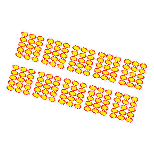 Autocollant de prix vierge coloré, étiquette de prix de-B