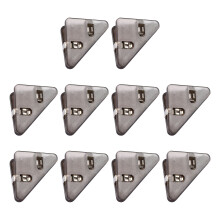 Petits trombones triangulaires en plastique, 10 pièces,-Noir