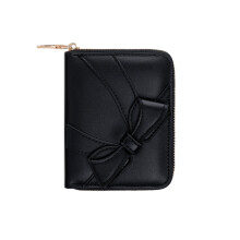 Fashionable Bows Shaped Mini Purse For Organizing Cash-Black