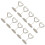 10Pcs Heart Shaped Table Number Holders For Decors Memo-silver 1