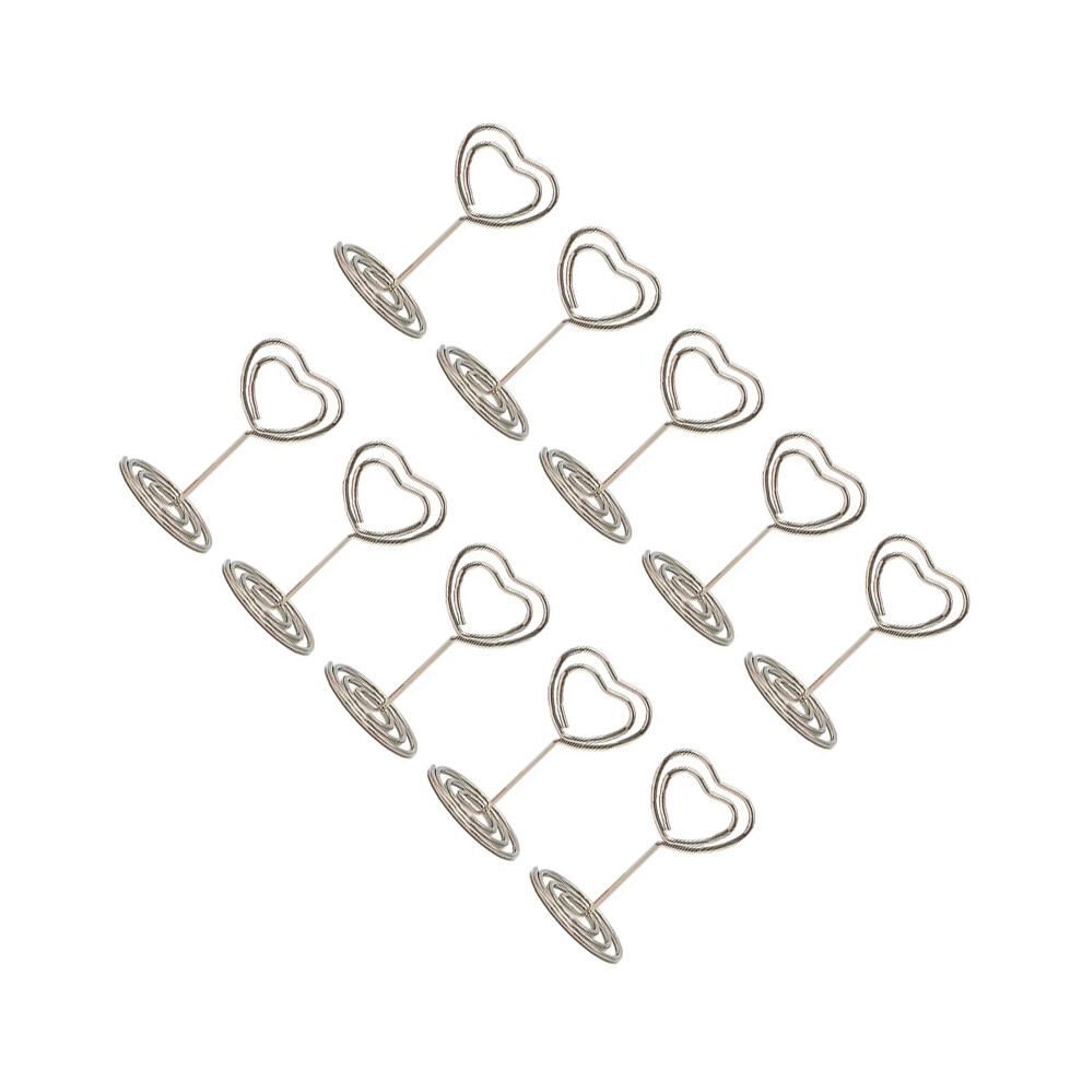 10Pcs Plated Memo Photo Note Clip Desktop Table Card-Silver 7751001450624