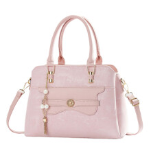 Sac à bandoulière carré-Rose (30 cm < longueur maximale < 50 cm)