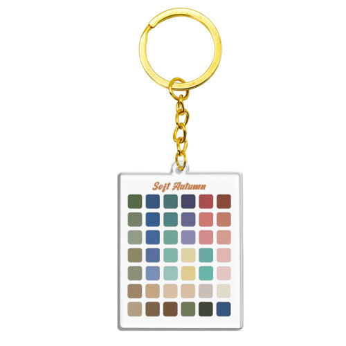 Seasonal Color Analysis Sample Keychain Sturdy Acrylic-1