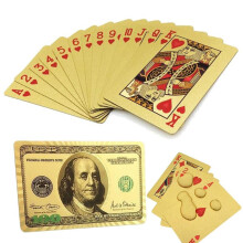 Spielkarten - Kartenspiel mit 24-karätiger Vergoldung, USD