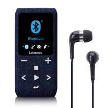 Bluetooth-MP3/MP4-Player, 8 GB, erweiterbar, Blau