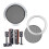 2pcs Decorative Mesh Circle Car Speaker Protective Covers Cases Horn Guards Decorative Circle Video Accessories 2