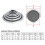 2pcs Decorative Mesh Circle Car Speaker Protective Covers Cases Horn Guards Decorative Circle Video Accessories 3