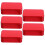 Decorative Tins Small Metal Container Red Rectangular Portable 5Set 2