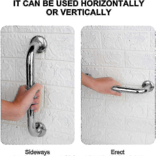 Bathroom grab bars compatible with elderly 2 pack stainless steel rail 1