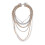 Collier cascade superposé fait à la main avec chaînes en strass, 1