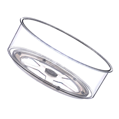 Transparente Drehschale für Küche und Bad (1 Stück)