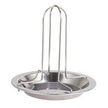 Vertical Stainless Steel Chicken Roasting Rack with Pan