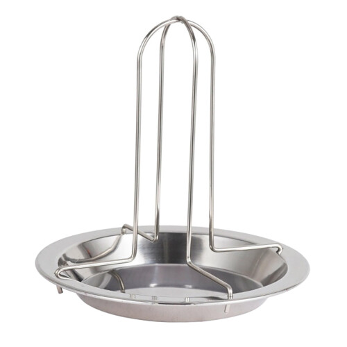 Vertical Stainless Steel Chicken Roasting Rack with Pan