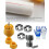 Reliable PVC Pipe Threading Tool Set provide Accurate Threads with Three Die Sizes Engineered compatible with Electric Drills Multicolor 4