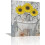 Αφίσα Μπάνιου Αγροικίας Daisy Butterfly Teal Brown 12x16 1