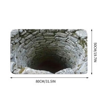 3D Hole Rug Optical Illusion Non-Slip Doormat Style-B